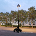 Emergency vertical telescopic light tower